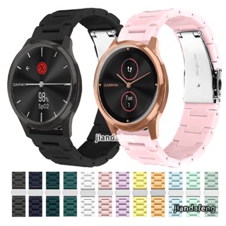 สายนาฬิกาข้อมือ พลาสติก เรซิน อะคริลิค สีโปร่งใส แฟชั่น สําหรับ Garmin Vivomove Luxe สไตล์