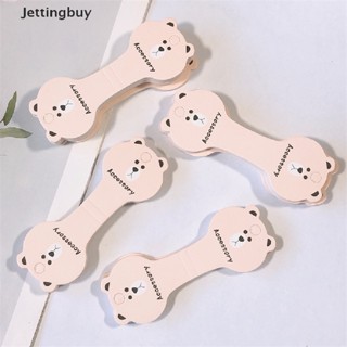 [Jettingbuy] ที่คาดผมกระดาษแข็ง แบบมีกาวในตัว ลายหมี สีชมพู สําหรับผูกผม 50 ชิ้น