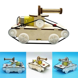 youn DIY Tank Making Kits Science Invention for Kids Primary and Secondary Schools Handmade Electric Tank Model for Stud