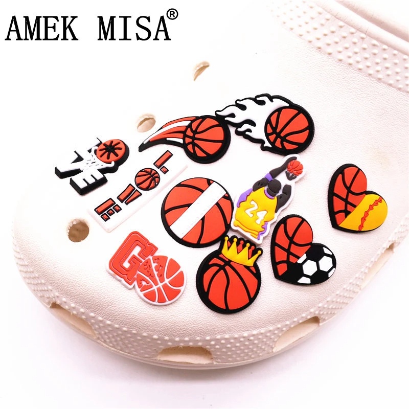 จี้การ์ตูน Kobe Nba Jibbitz Charm Basketball Jibits Croc Bryant Sport Croc Jibbits เครื่องประดับ สําหรับผู้หญิง ตกแต่งรองเท้า