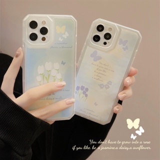 เคสโทรศัพท์มือถือแบบใส กันกระแทก ลายผีเสื้อ 13 11 Little Fairy 14 สําหรับ 8p X