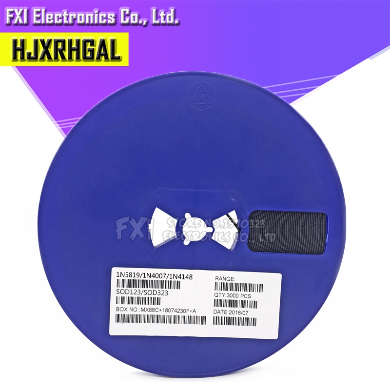 3000pcs SMD ไดโอด 08805 SOD-123 1N5819 1N4007 1N4148 SOD123 SOD-323 1206 1N4148WS 1N5819WS B5819WS S