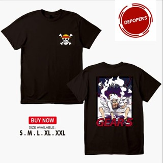  ใหม่เอี่ยม【hot tshirts】เสื้อยืด พิมพ์ลายอนิเมะ One Piece Monkey D LUFFY GEAR 5 MODEL 22022