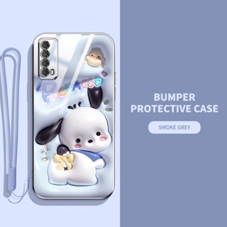 เคสโทรศัพท์มือถือ ลายสัตว์ และพืชน่ารัก 3D พร้อมสายคล้อง สําหรับ Huawei Y7A Huawei Enjoy 20 SE