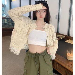 คาร์ดิแกน แขนยาว เสื้อคลุมไหมพรม กันหนาว คอV ผู้ชาย ผู้หญิง สาวอวบ คนอ้วนใส่ได้