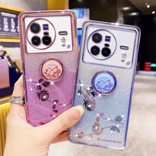 เคสโทรศัพท์มือถือ กันกระแทก พร้อมแหวนขาตั้ง สําหรับ vivo X90 X90 Pro X90 Pro+ X80 X80 Pro X70 X70 Pro X60 X50 X50 Pro