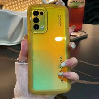 เคสโทรศัพท์มือถือกระจกนิรภัย แบบนิ่ม กันกระแทก หรูหรา สําหรับ Oppo Reno 5 Reno 6 Z 6Z 5G 8 T 8T 8Z 8 Z 7Z 5G