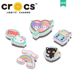 jibbitz crocs charms HELLO KITTY ปุ่มไฟกระพริบ Led อุปกรณ์เสริม ตัวติดรองเท้า crocs