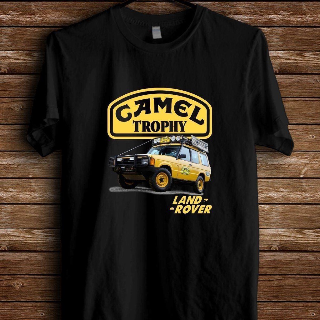 HP Camel Trophy Badge Land Rover Range Discovery Series Adventure T-Shirt S - 2XL เสื้อเชิ้ตแขนสั้น 