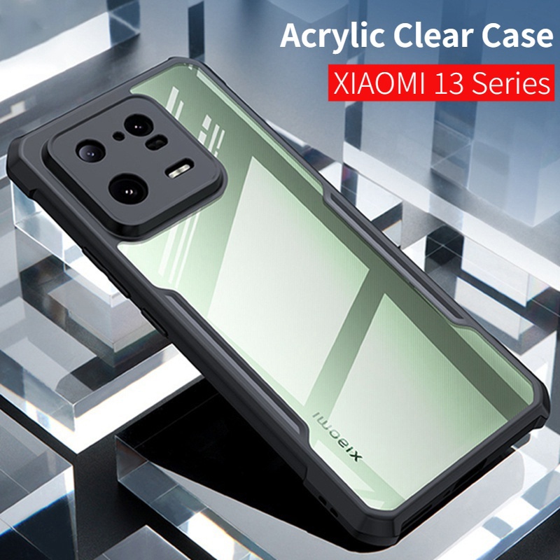 สําหรับ Xiaomi 13 12T 10T 11T Pro 12 Lite Mi 11 อะคริลิคใสถุงลมนิรภัยเคสโทรศัพท์ Hybrid ซิลิคอนกันชนกันกระแทก
