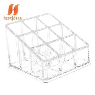 Makeup 9 Lipstick Acrylic Storage Display Stand Case Rack Holder Organizer