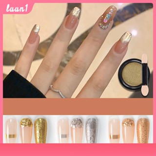 nails powder ผงกระจก ผงขัดเงิน/ทอง ผงขัดเล็บ ใช้กับสีทาเล็บเจล Magic Mirror Powder Nail Powder Solid Acrylic สะท้อนแสง Pigment เจลโปแลนด์เล็บ Art Cod