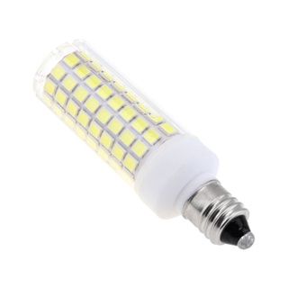 หลอดไฟเซรามิค หรี่แสงได้ E11 LED 110V 102 LEDs 2835 SMD 10W สีขาวอบอุ่น