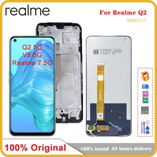 อะไหล่หน้าจอสัมผัส LCD 6.5 นิ้ว สําหรับ OPPO Realme Q2 5G RMX2117 Realme 7 5G V5 5G