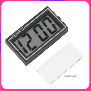 Black Digital LCD Table Car Dashboard Desk Date Time Calendar Small Clock