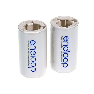 Eneloop ตัวแปลงถ่าน AA เป็น ขนาด C ของแท้ แพค 2 ชิ้น ถ่าน