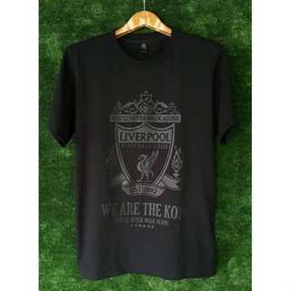 เสื้อยืดพิมพ์ลายเสื้อยืดผ้าฝ้าย Never give up Liverpool