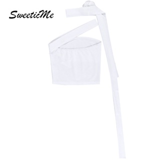 Sweeticme เสื้อกั๊กแขนกุดลําลอง เข้ารูป สีพื้น แฟชั่นสําหรับผู้หญิง 2023