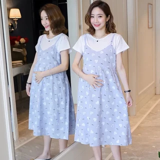 ชุดคลุมท้องแขนสั้นทรงหลวม ชุดคลุมท้องเรียบหรู ชุดคลุมท้องสีสันสดใส เนื้อผ้าใส่สบาย