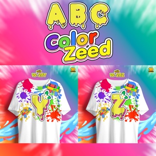 เสื้อสงกรานต์ ABC Color Zeed เสื้อตัวอักษรรุ่น MAX (YZ)