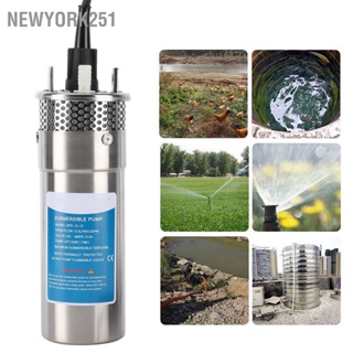 Newyork251 12V 120W พลังงานแสงอาทิตย์ Submersible Water Pump 12. 0Lpm/3.2Gpm Flow 230ft Lift สำหรับฟาร์มปศุสัตว์ชลประทาน