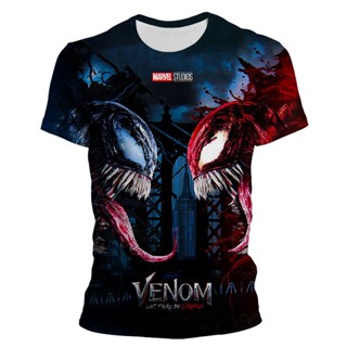 เสื้อยืด พิมพ์ลายการ์ตูนอนิเมะ superhero venom 3 มิติ 2023