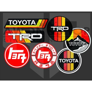 สติกเกอร์ไวนิล กันน้ํา คุณภาพสูง ไม่จางหาย สไตล์เรโทร สําหรับ TOYOTA TRD JDM JAPAN