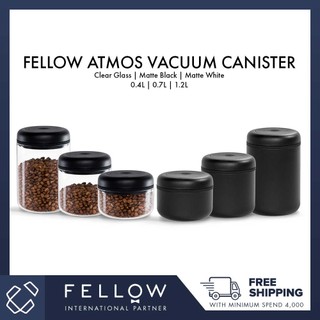 Fellow Atmos Vacuum Canister for Coffee & Food Storage, (0.4L - 170G  0.7L - 284G 1.2L - 455G)