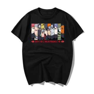 [S-5XL] ขายดี เสื้อยืดลําลอง แขนสั้น พิมพ์ลายอนิเมะนารูโตะ Akatsuki Pein สไตล์ฮาราจูกุ แนวสตรีท สําหรับผู้ชาย LJnllf09GH