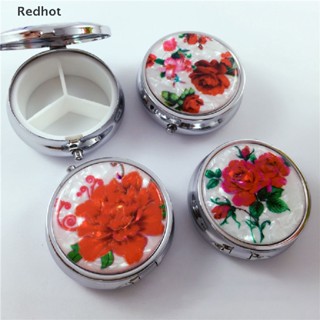 &lt;Redhot&gt; Pill box round pill box metal tablet box pill box  box On Sale