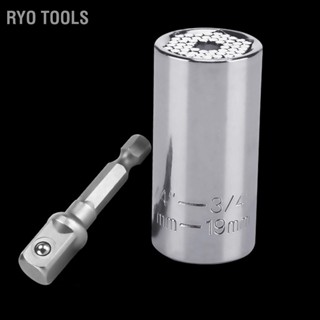 Ryo Tools ก้านต่ออะแดปเตอร์ซ็อกเก็ตสว่าน 7-19 มม. ชุดอุปกรณ์เสริมเครื่องมือสำหรับสว่าน 3/8 นิ้ว