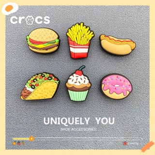 Crocs jibbitz เครื่องประดับหัวเข็มขัด รูปดอกไม้ สีมาการอง สําหรับรองเท้า