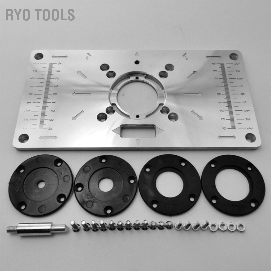 Ryo Tools เครื่องตัดแต่งงานไม้ พลิกเพลท สวมหลักฐาน คู่มือการกัด ตาราง Chamfering Board