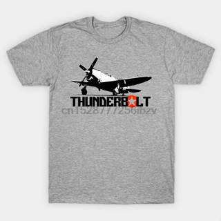 เสื้อยืด พิมพ์ลาย Thunderbolt Warbirds P47 สําหรับผู้ชาย