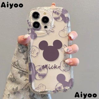 ✅เคสป้องกันโทรศัพท์มือถือใส แบบนิ่ม ลายการ์ตูนมิกกี้ กันกระแทก สําหรับ Apple iPhone 14 13promax 12 11 7 8p xsxr K246