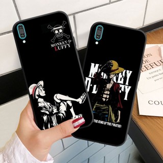 เคสโทรศัพท์มือถือ ซิลิโคนนิ่ม ลายวันพีซ สีดํา สําหรับ Huawei Y9 2018 Prime 2019 Y6P Y7P Y8P