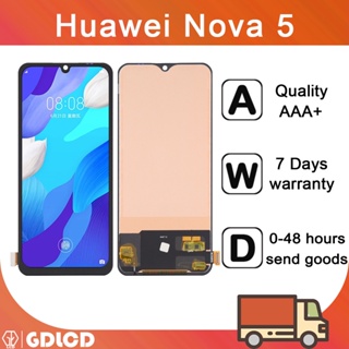 อะไหล่หน้าจอสัมผัสดิจิทัล LCD แบบเปลี่ยน สําหรับ Huawei Nova 5 Nova 5 PRO