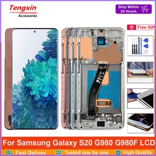 อะไหล่หน้าจอสัมผัส LCD S20 6.2 นิ้ว สําหรับ Samsung Galaxy S20 LCD G980 G980F G985F DS G9800 S20