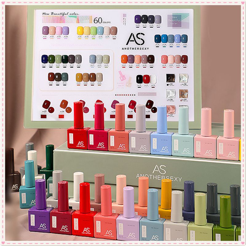 As ยาทาเล็บเจล ขนาดเล็ก 15 มล. เนื้อแมตต์ เสริมความแข็งแรง สียอดนิยม แฟชั่นฤดูร้อน สําหรับตกแต่งเล็บเจล