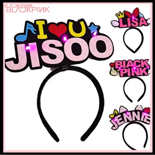 [BLINK] ที่คาดผม ลายการ์ตูน BLACKPINK LISA ROSE มีไฟกระพริบ สําหรับคอนเสิร์ต