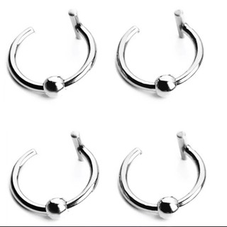 Punch-free Fake Lip Ring Hole-free Lip Nail Spice Girls New Anti-allergic Titanium Steel Lip Clip Nightclub Bounty Lip Ring Fashionable Distinctive Fake Lip Nail for Women