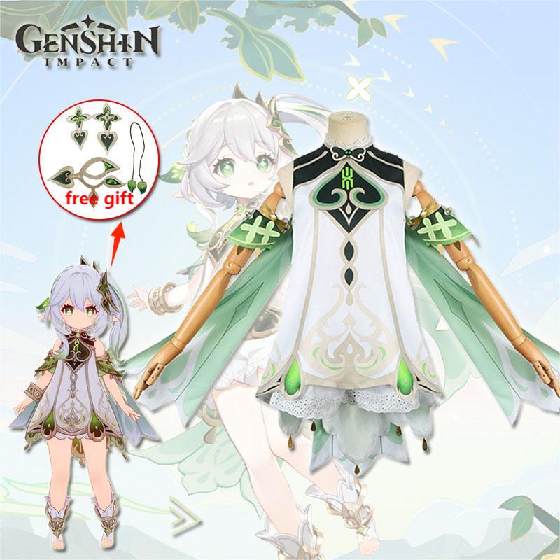 Genshin Impact เกม Nahida คอสเพลย์เครื่องแต่งกายเด็กผู้ใหญ่ชุดวิกผม