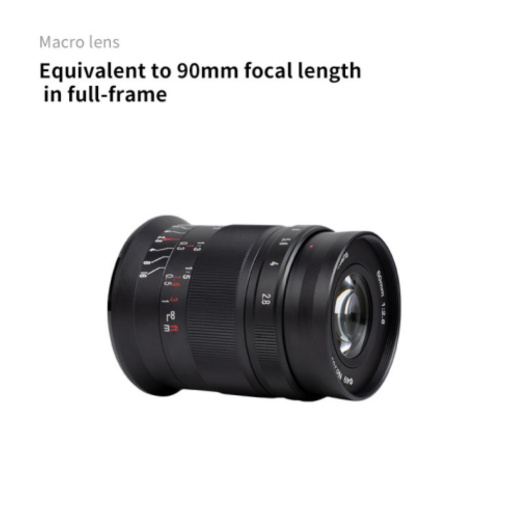 7Artisans 60MM F2.8 II แมนนวลโฟกัส APS-C 1:1 เลนส์มาโครกําลังขยายสําหรับ Canon EOS-M/ Sony E/ Fuji X/ M43/ กล้อง Nikon Z Mount