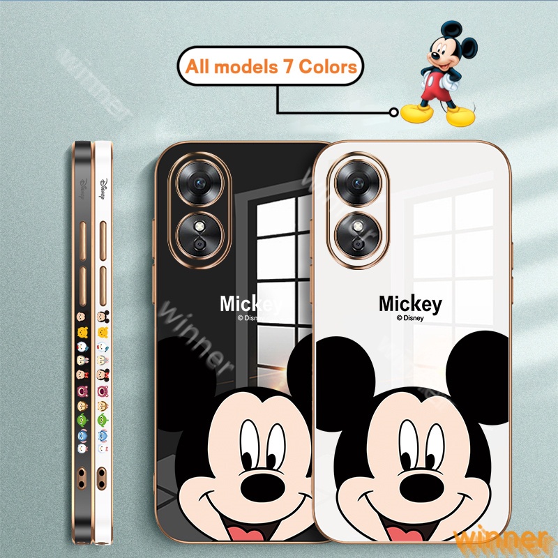 เคส OPPO Reno 8T 4G Reno 8T 5G Reno 8Z Reno 7Z Reno 8 5G Reno 8 4G Reno 7 4G Reno 7 5G Reno 6Z 5G โทรศัพท์มือถือแบบนิ่ม ลายดิสนีย์ มิกกี้เมาส์ 31AMQ สําหรับ