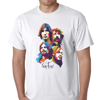 ArdTeez - Pink Floyd - Unisex White Round Neck Legendary Rock Band T-shirt_01