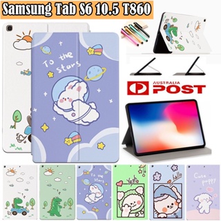 เคสหนัง ฝาพับ กันกระแทก พร้อมช่องใส่บัตร สําหรับ Samsung Galaxy Tab S6 10.5 SM-T860 SM-T865