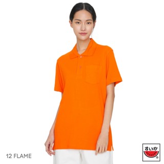 แตงโม (SUIKA) - เสื้อแตงโมคอปก POLO ชาย-หญิง (12 FLAME )