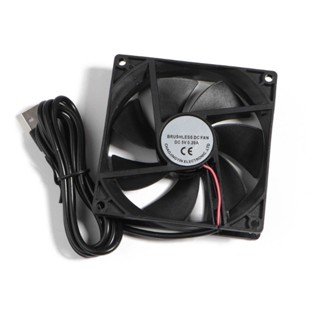 RR 90mm Fan 5V Power Supply PC Radiating 9025 Case Fan DC Cooling Blower for Computer/TV Box/AV Cabinet/Router Multi-Way