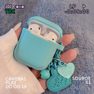 Phjm2 ใหม่ เคสหูฟัง ซิลิโคนนิ่ม แบบป้องกัน ลายหัวใจ พร้อมจี้ สําหรับ airpods 1 2 Pro 3 2 1