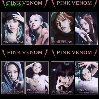 Bluevelvet โปสการ์ดโลโม่การ์ด พิมพ์ลาย VENOM LISA JENNIE ROSE LISA สีชมพู สําหรับแฟนคลับ